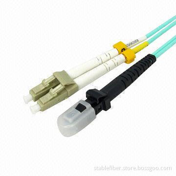 MM Duplex LC-MTRJ OM4 Patch Cord with Ultra Low Back Reflection and Low Insertion Loss